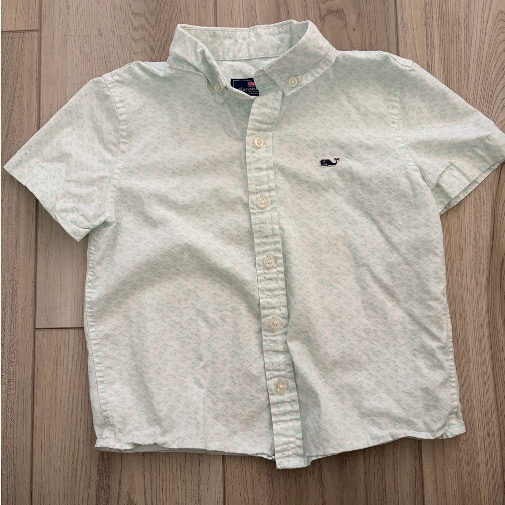 Vineyard Vines Mint Button-Up Shirt